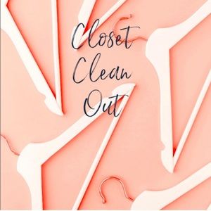 Decluttering and cleaning out closets!